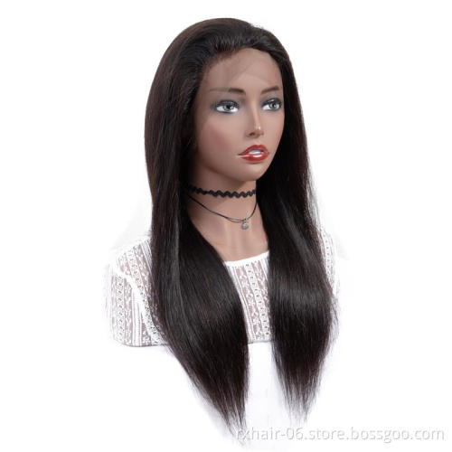 ISEE Wholesale Virgin Wholesale Lots Lace Front Short Straight Hair Brazilian 100% Unprocessed Human Hair 360 Frontal Wig